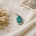 Ash Teardrop Necklace Resin Ash Teardrop Necklace Resin