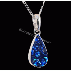 Ash Teardrop Necklace Resin
