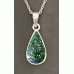 Cremation Ashes Teardrop Resin Necklace