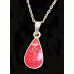 Cremation Ashes Teardrop Resin Necklace