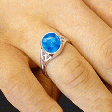 Ashes in Glass Cut Out Ring