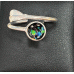 Ashes in Glass Feather Ring