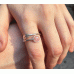 Ashes in Glass Feather Ring