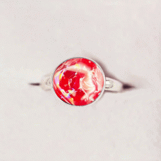 Ashes in Glass Ring
