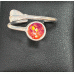 Ashes in Glass Feather Ring
