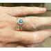 Ashes in Glass Feather Ring