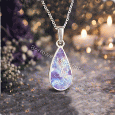 Ashes in Glass Memorial Teardrop Necklace