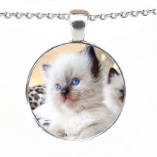 Crystallised Pet Photo Personalised Necklace