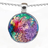 Ashes Memorial Necklace Round