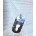 Mini Silver Hand Print Footprint ID Tag