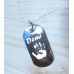 Mini Silver Hand Print Footprint ID Tag