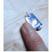 Mini Silver Hand Print Footprint ID Tag