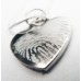 Engraved Fingerprint Necklace Sterling Silver