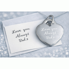 Handwriting Personalised Silver Necklace