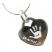 925 Silver Hand Print Footprint Necklace