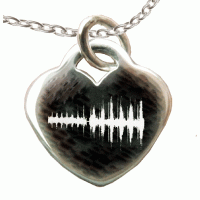Sterling Silver Sound wave Necklace
