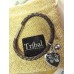 Ladies Tribal Brown Leather Hand Foot Charm Bracelet