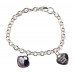 Double Photo Engraved 925 Silver Charm Bracelet