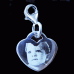 925 Silver Photo Engraved Clip Charm