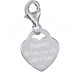 925 Silver Photo Engraved Clip Charm