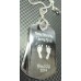 Engraved Prints Double ID Tags on Chain
