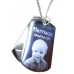 Engraved Photo Double ID Tags on Chain
