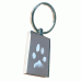 Pet Paw print Engraved Key Ring