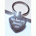 Engraved Photo Key Ring Heart