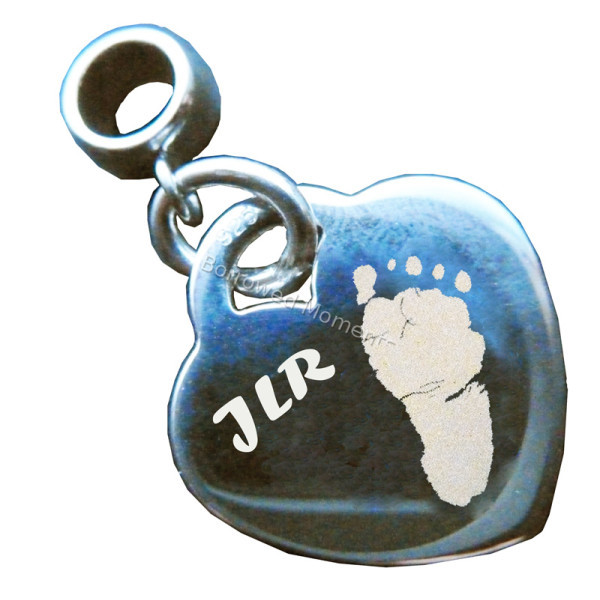 Sterling Silver Hand Footprint Pandora Charm