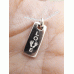 925 Silver Footprint Love Tag Necklace