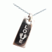 925 Silver Footprint Love Tag Necklace