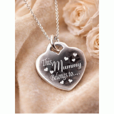 Silver This Mummy belongs to Necklace
