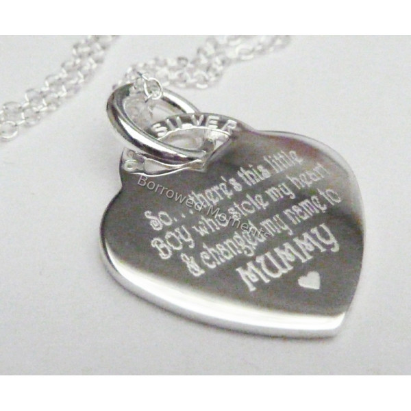 Engraved Necklace Changed My Name to Mummy Engraved Necklace Changed My Name to Mummy