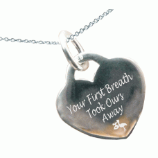 Your First Breath Took Ours Away Necklace Your First Breath Took Ours Away Necklace