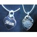 Mum Engraved Sterling Silver Necklace
