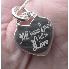 All because 2 people fell in Love Necklace