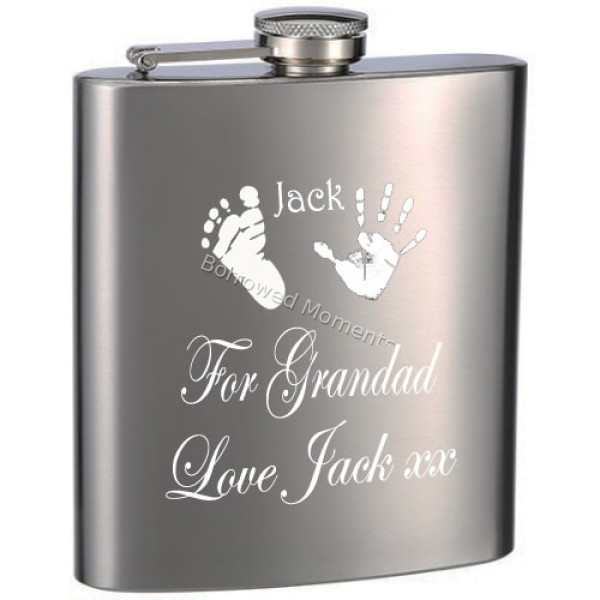 Engraved Personalised Hip Flask Engraved Personalised Hip Flask