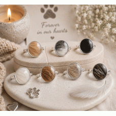 Pet Fur Round Resin Ring Pet Fur Round Resin Ring