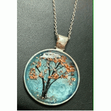Hair Tree Round Necklace