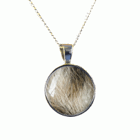 Pet Fur Memorial Round Necklace Pet Fur Memorial Round Necklace
