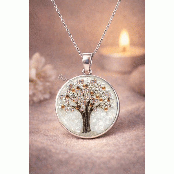Hair Tree Round Necklace Hair Tree Round Necklace