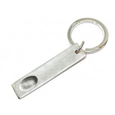 A Fine Silver Fingerprint Key Ring 