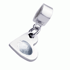 Fine Silver Fingerprint Charm Pandora Style fitting Fine Silver Fingerprint Charm Pandora Style fitting