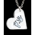 FINE SILVER Hand Print Footprint Necklace